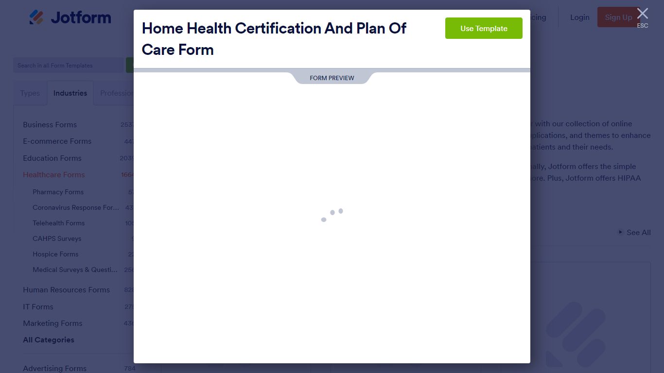 Home Health Certification And Plan Of Care Form - jotform.com